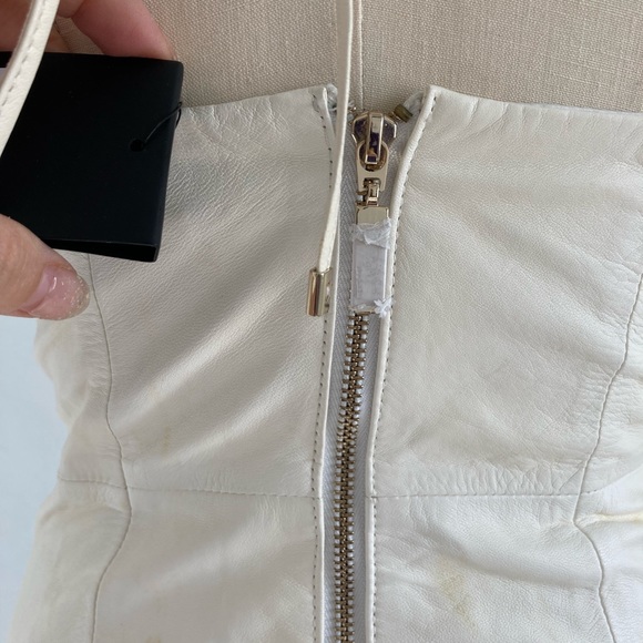 BIRD BY JUICY COUTURE LEATHER HALTER DRESS - Picture 5 of 15